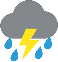 Chance Light Rain then Showers And Thunderstorms Likely